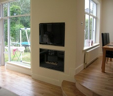 Built in Fireplace and tv unit