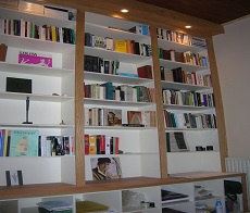 Bookcase, Storage, Recessed lighting, Built-in